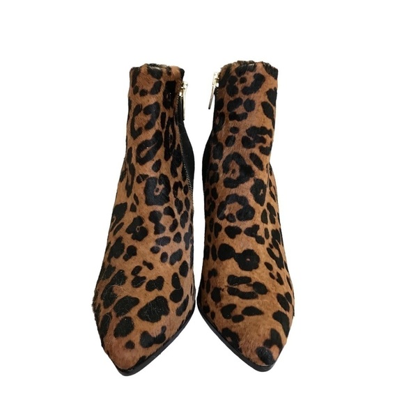 Club Monaco Dyed Calf Hair Leopard Print Booties - Picture 6 of 16